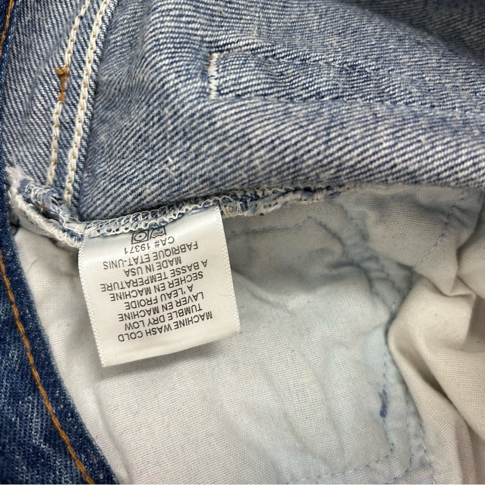 Re/Done x Levi’s Blue Straight Leg Jeans - Picture 7 of 10